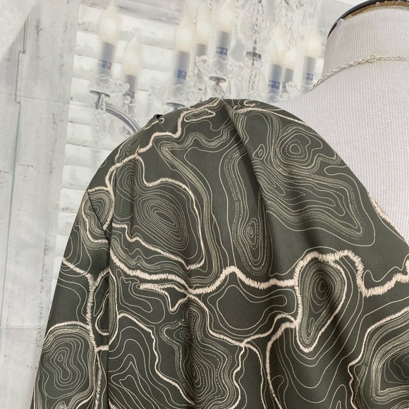 Antonio Melani Size 14 Elizabeth Damrich Monroe Long Sleeve One Shoulder Midi - Picture 12 of 16